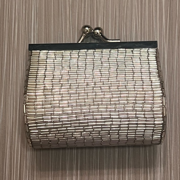 Kenneth Cole Reaction Handbags - Kenneth Cole Reaction Silver beaded coin change purse